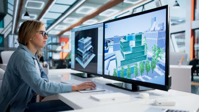 Engineering consultants planning electrical and mechanical systems for civilian public service buildings.